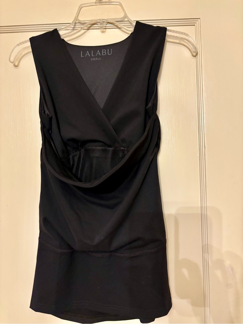 LALABU Black Nursing Tank Top with V-Neck